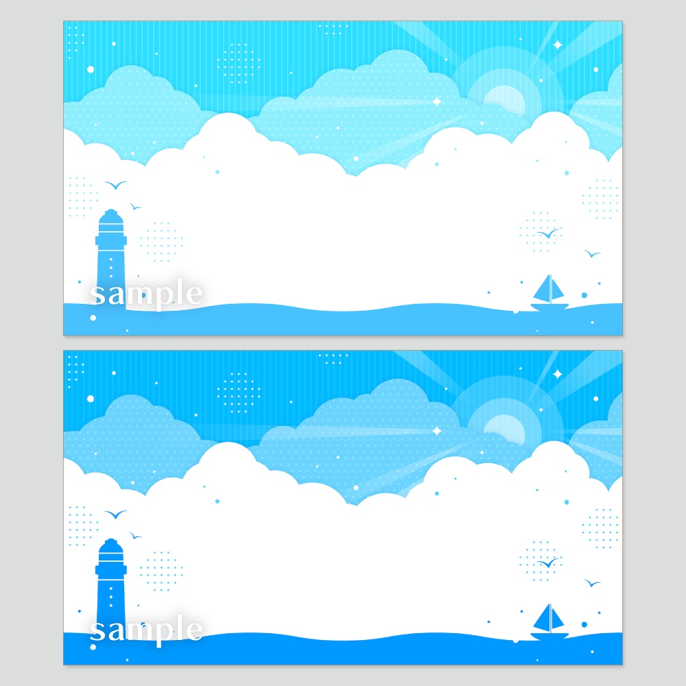 デザイン背景素材集 夏 - 23枚