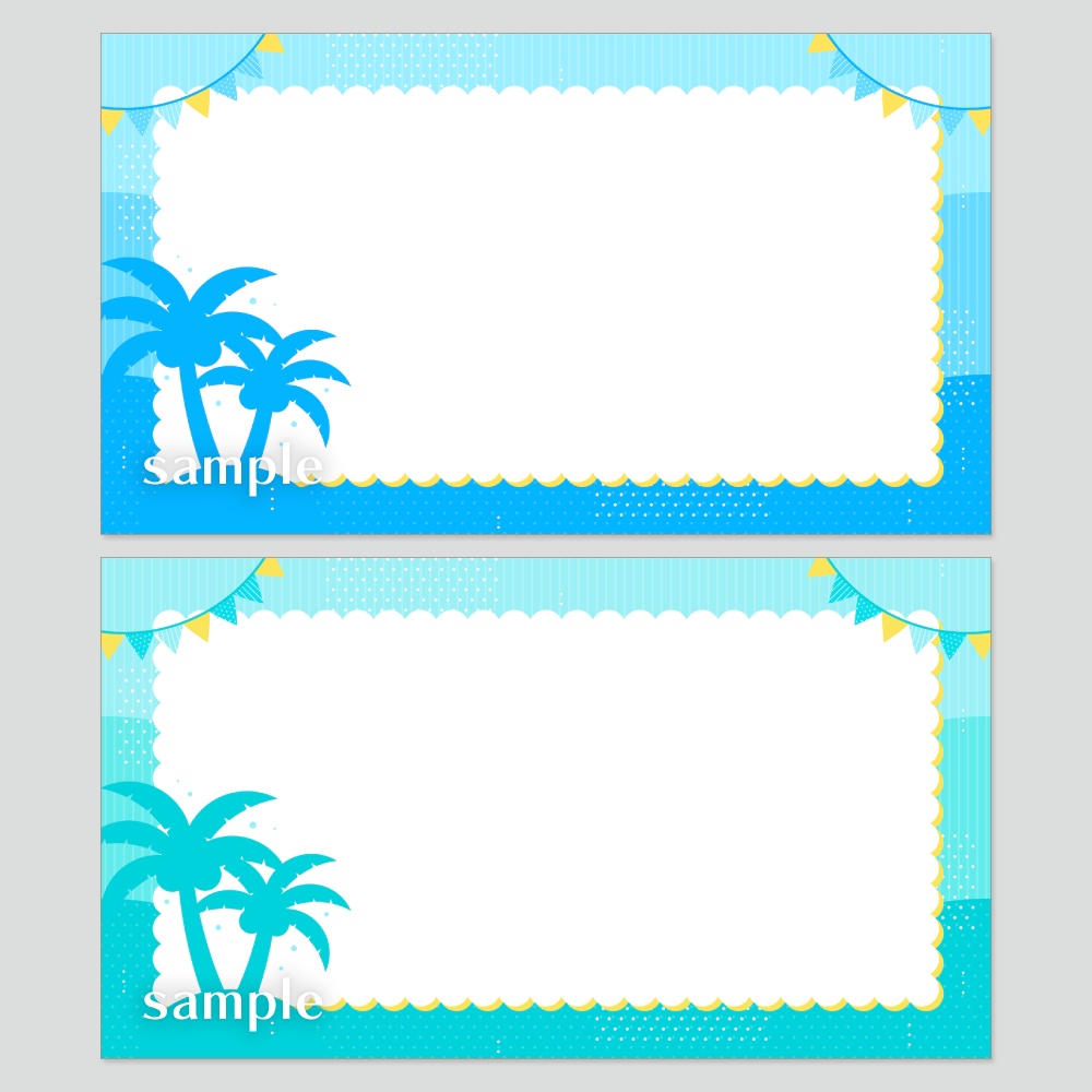 デザイン背景素材集 夏 - 23枚