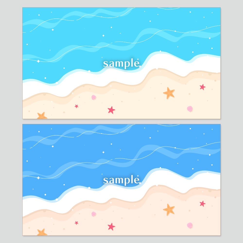 デザイン背景素材集 夏 - 23枚