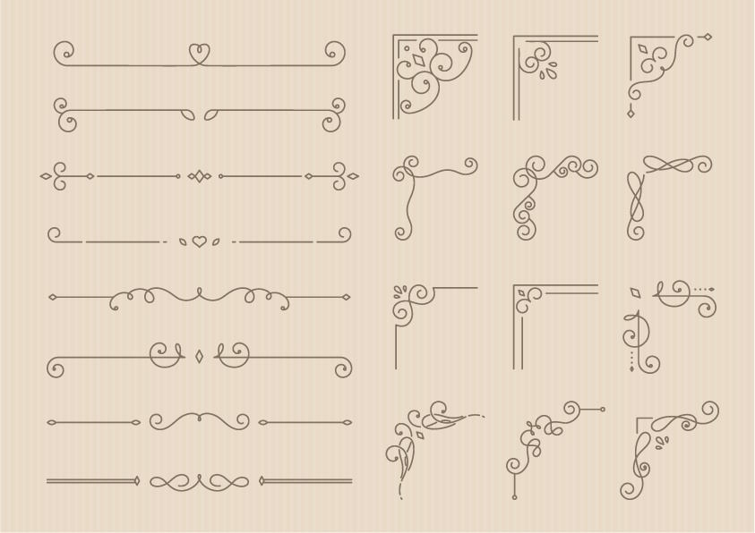 【無料版有】フェミニンな装飾素材集