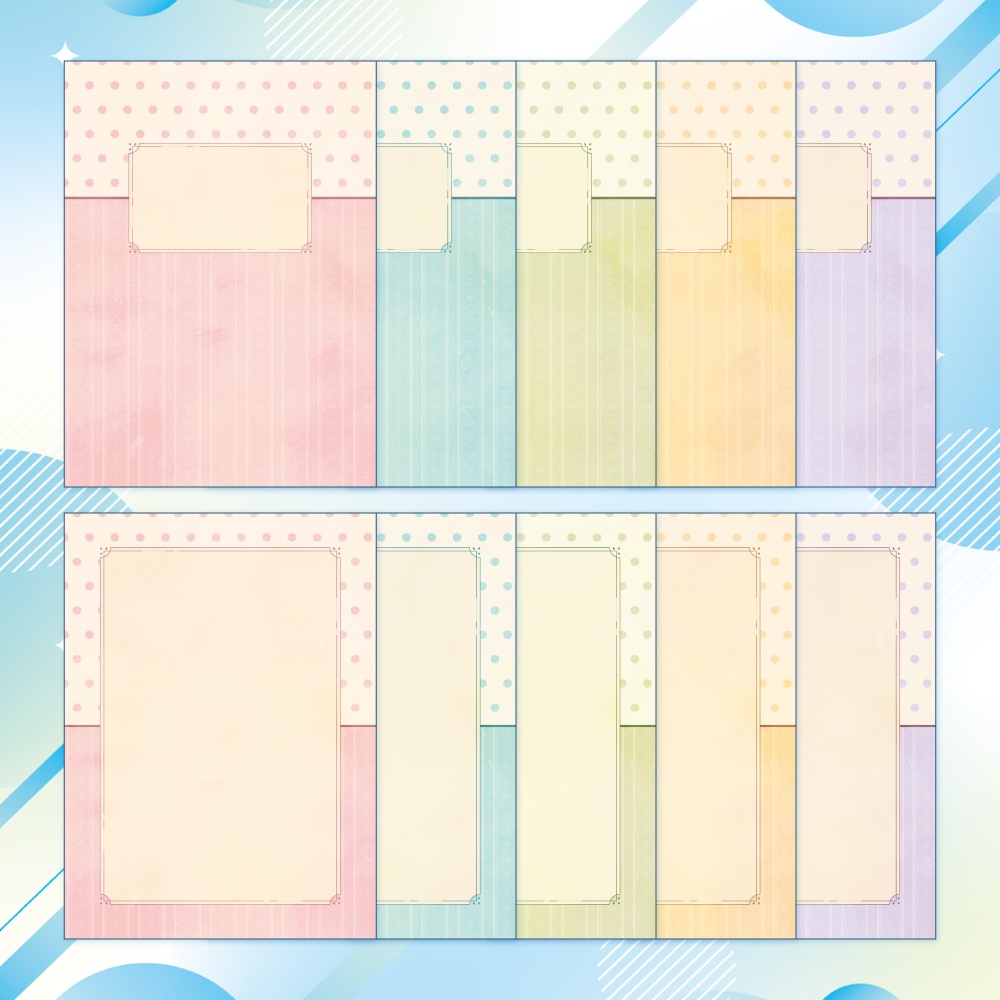 【無料版有】表紙向け背景素材集 02 - 100枚