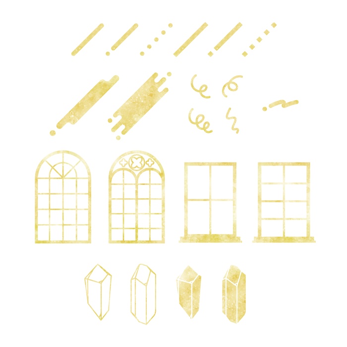 【無料版有】水彩風あしらい素材集 - 約1100点