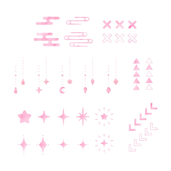 【無料版有】水彩風あしらい素材集 - 約1100点