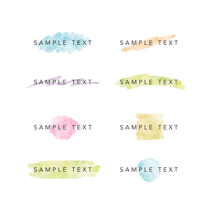 【無料版有】水彩風あしらい素材集 - 約1100点