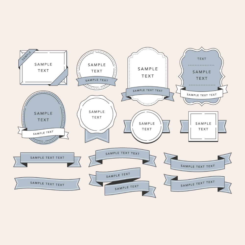 くすみシックなあしらい素材集