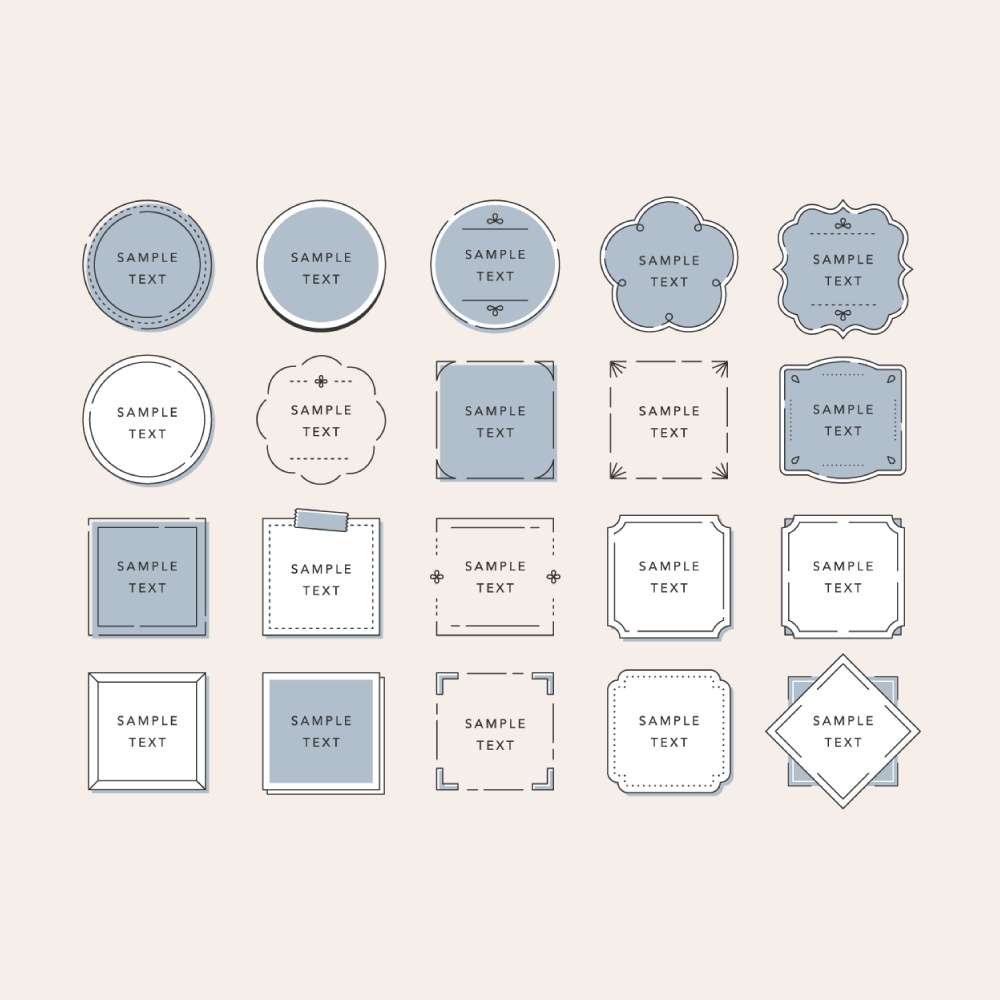 くすみシックなあしらい素材集