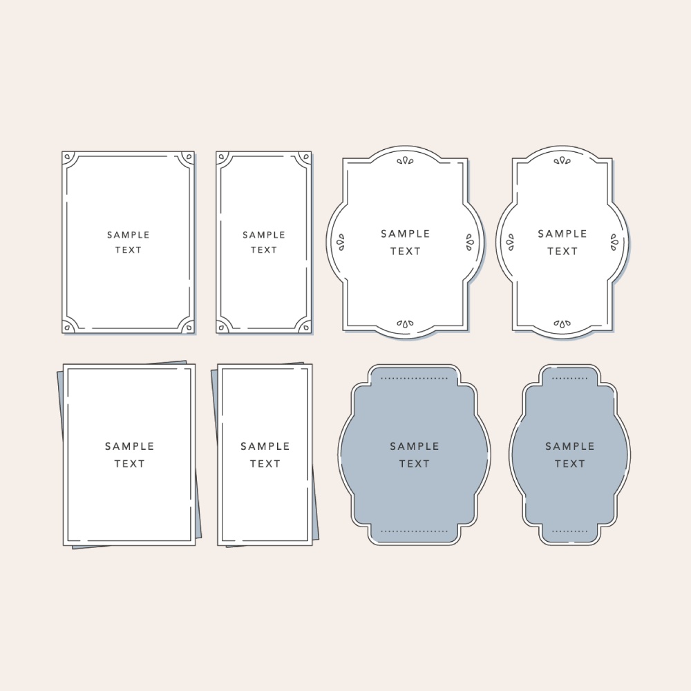 くすみシックなあしらい素材集