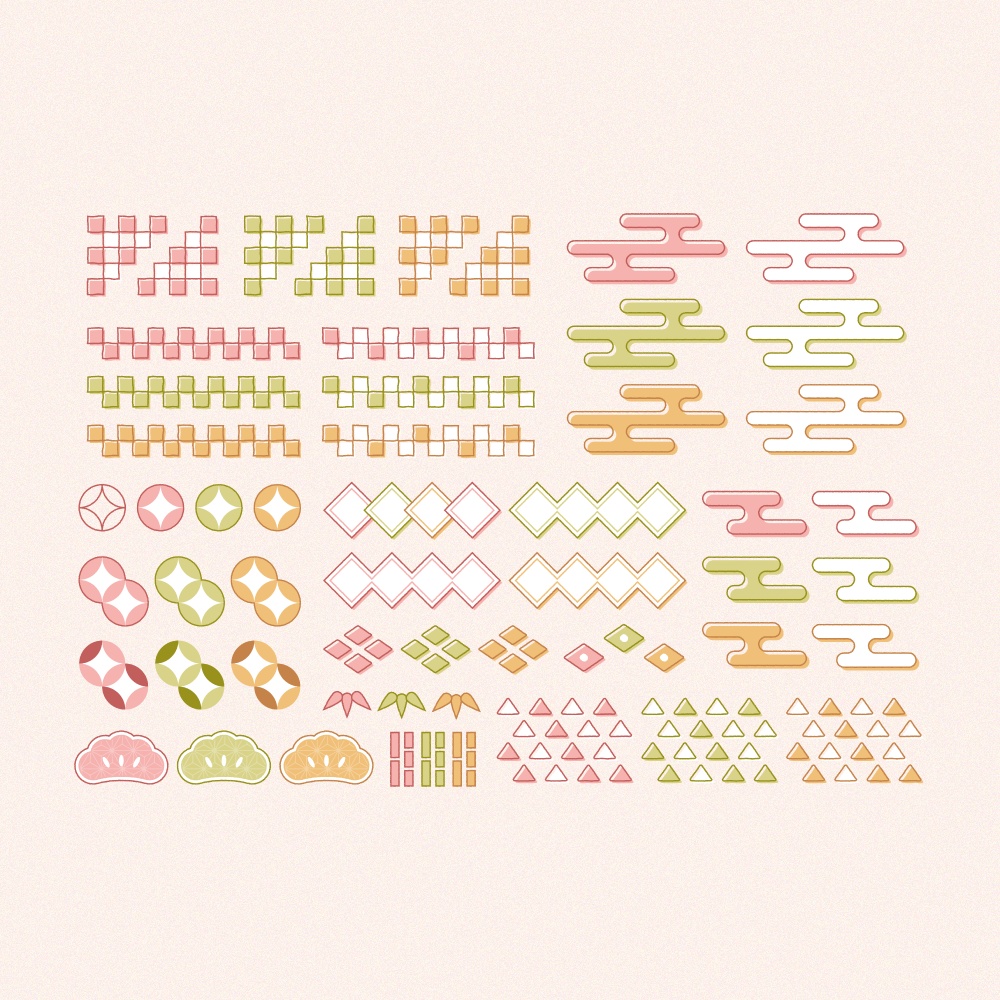 はんなり和風なあしらい素材集