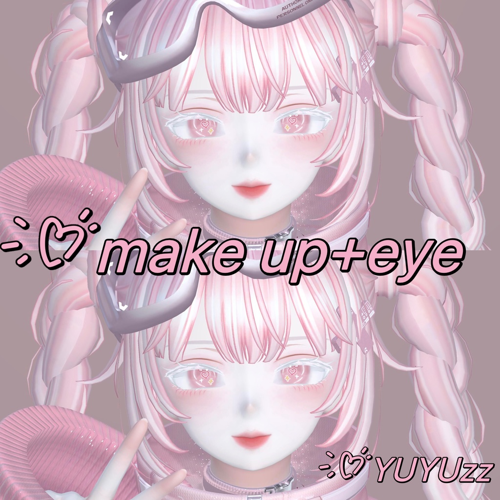 vrchat 森罗 Shinra Make up+eye Texture - yuyuzz - BOOTH