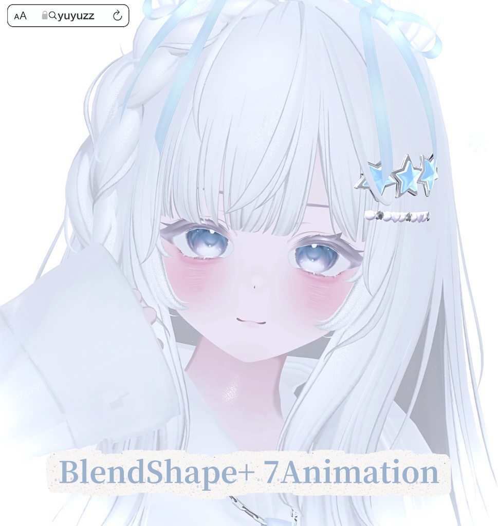 VRCHAT-Chocolat(1) -Face-BlendShape+ 7Animation