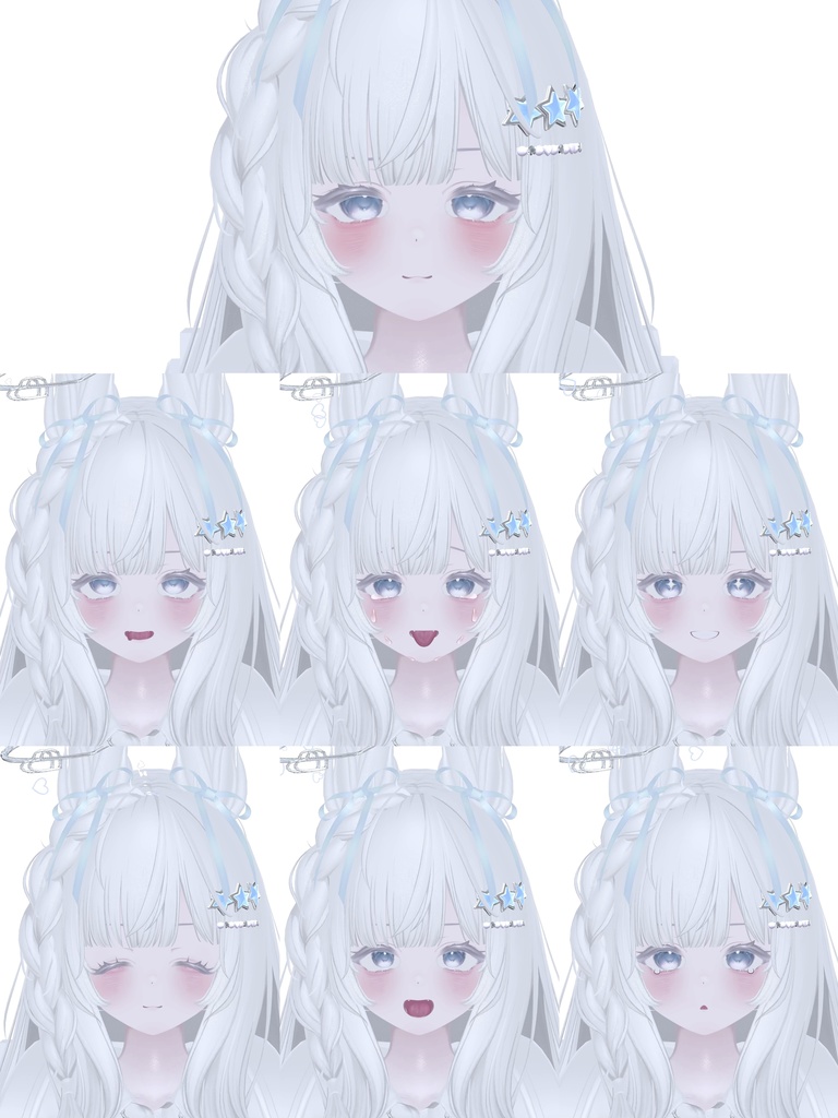 VRCHAT-Chocolat(1) -Face-BlendShape+ 7Animation