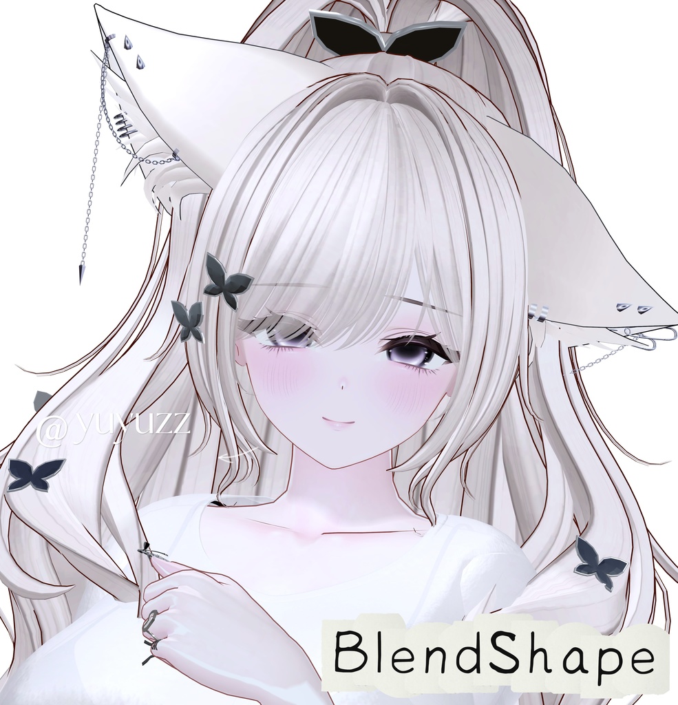 VRCHAT-Milltina奶牛妹3捏脸-Face-BlendShape