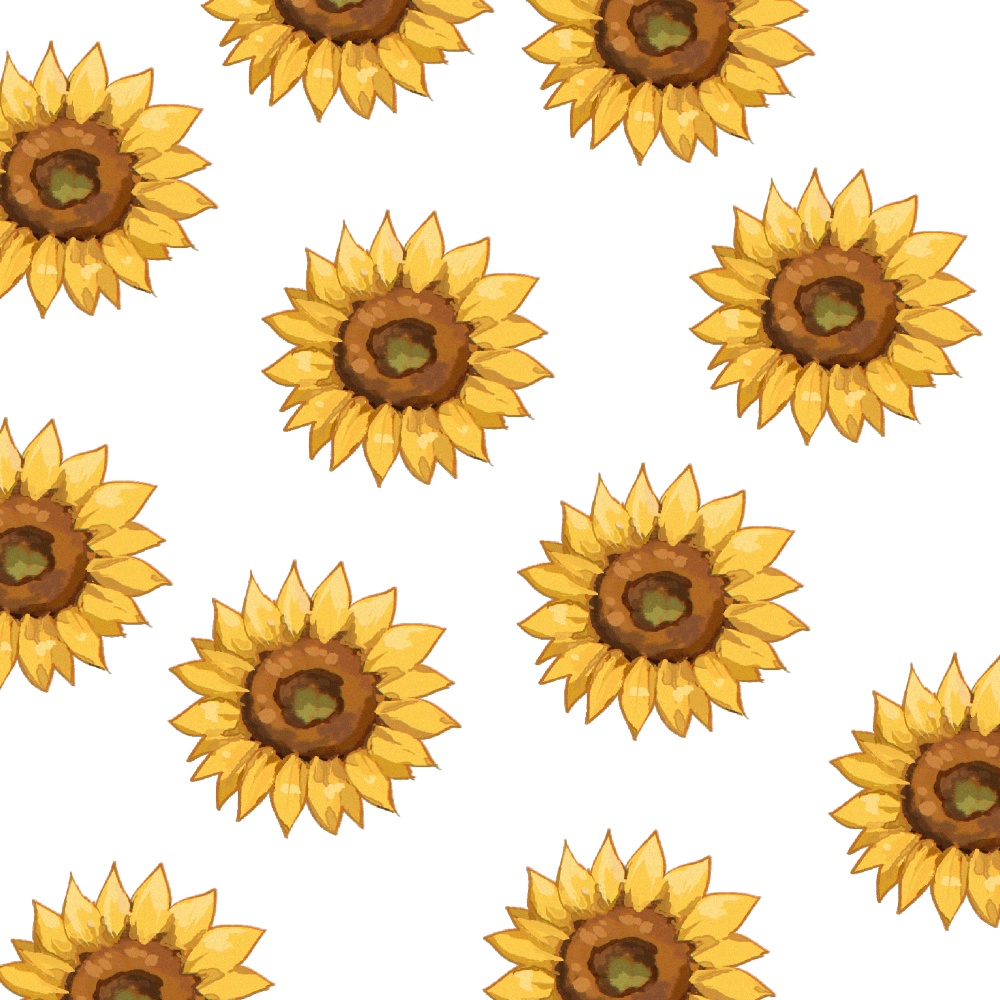 【無料配布】SDキャラ向け🌻夏の背景&ひまわり素材セット(JPG.PNG/CLIP STUDIOブラシ付き)