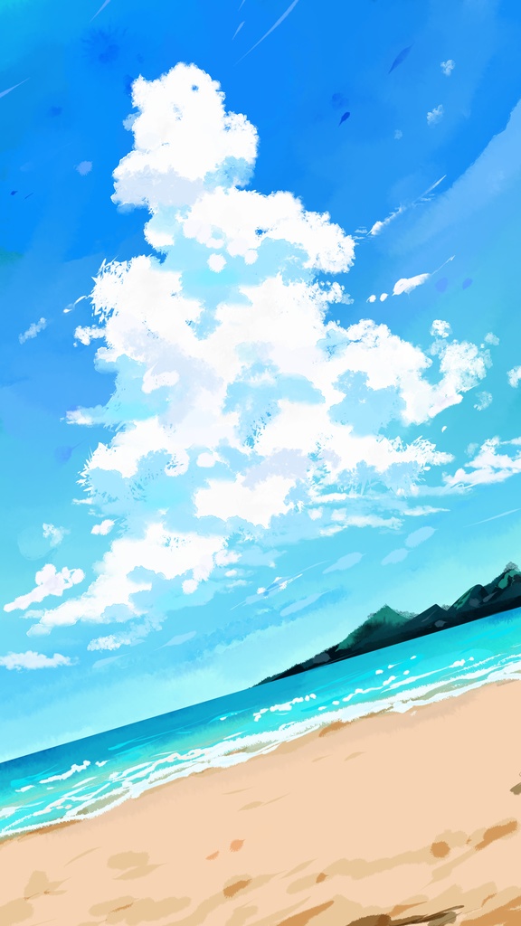 海の壁紙【iPhone、スマホ、イラスト背景にもどうぞ】