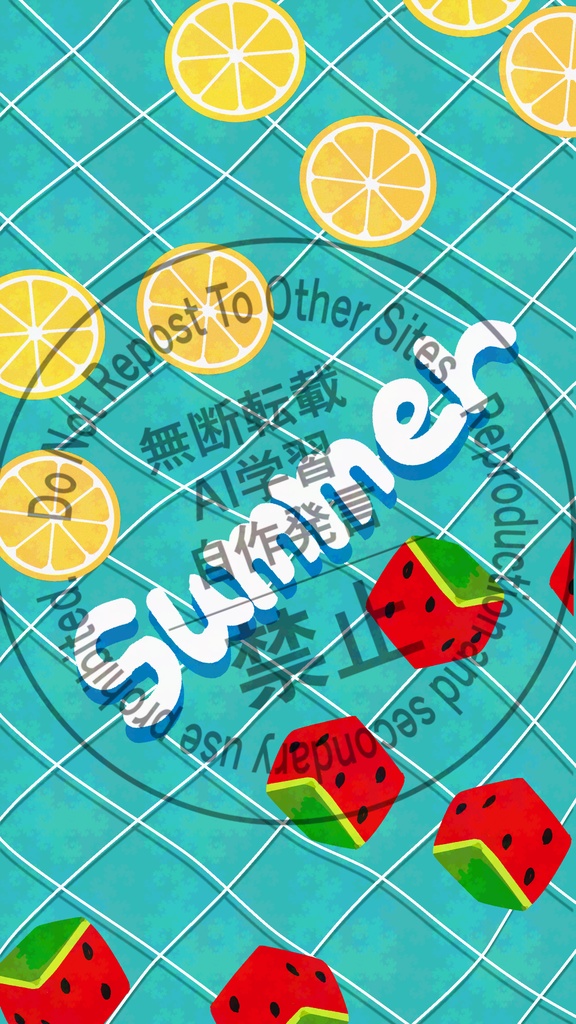 夏のジューシー壁紙【iPhone、スマホ用】🍉🍋