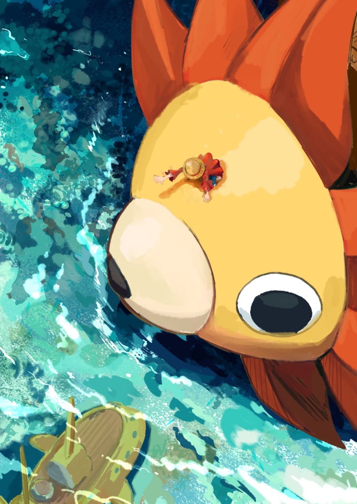 【無料配布】海とサニー号のスマホ壁紙🌊🐟