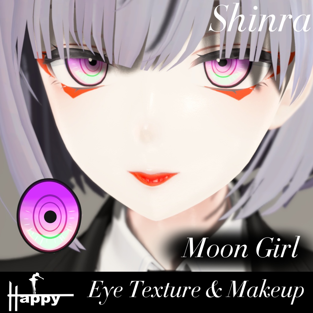 【無料/Free】【3 Avatars Compatible】Moon Girl Eye and Makeup Texture