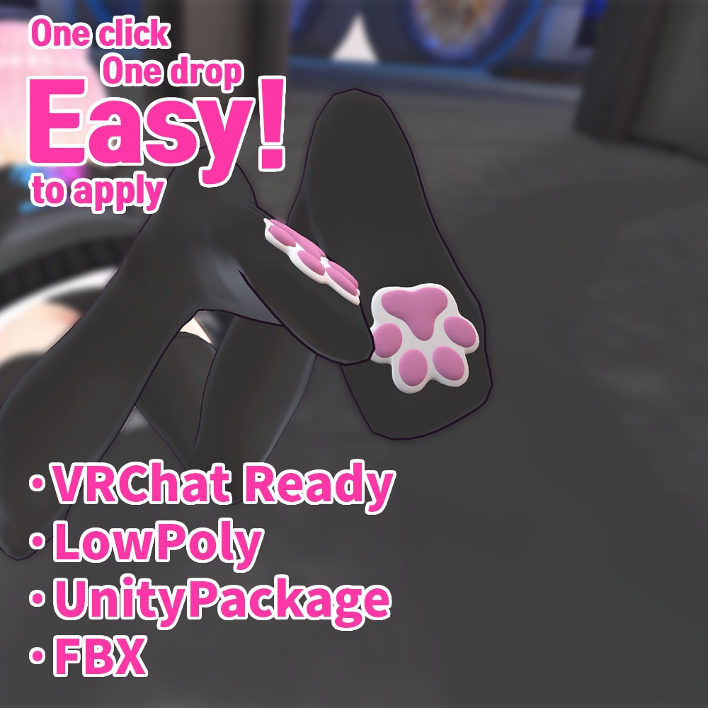 かわいい猫の足の裏『Cute Cat's Paws Accessories』