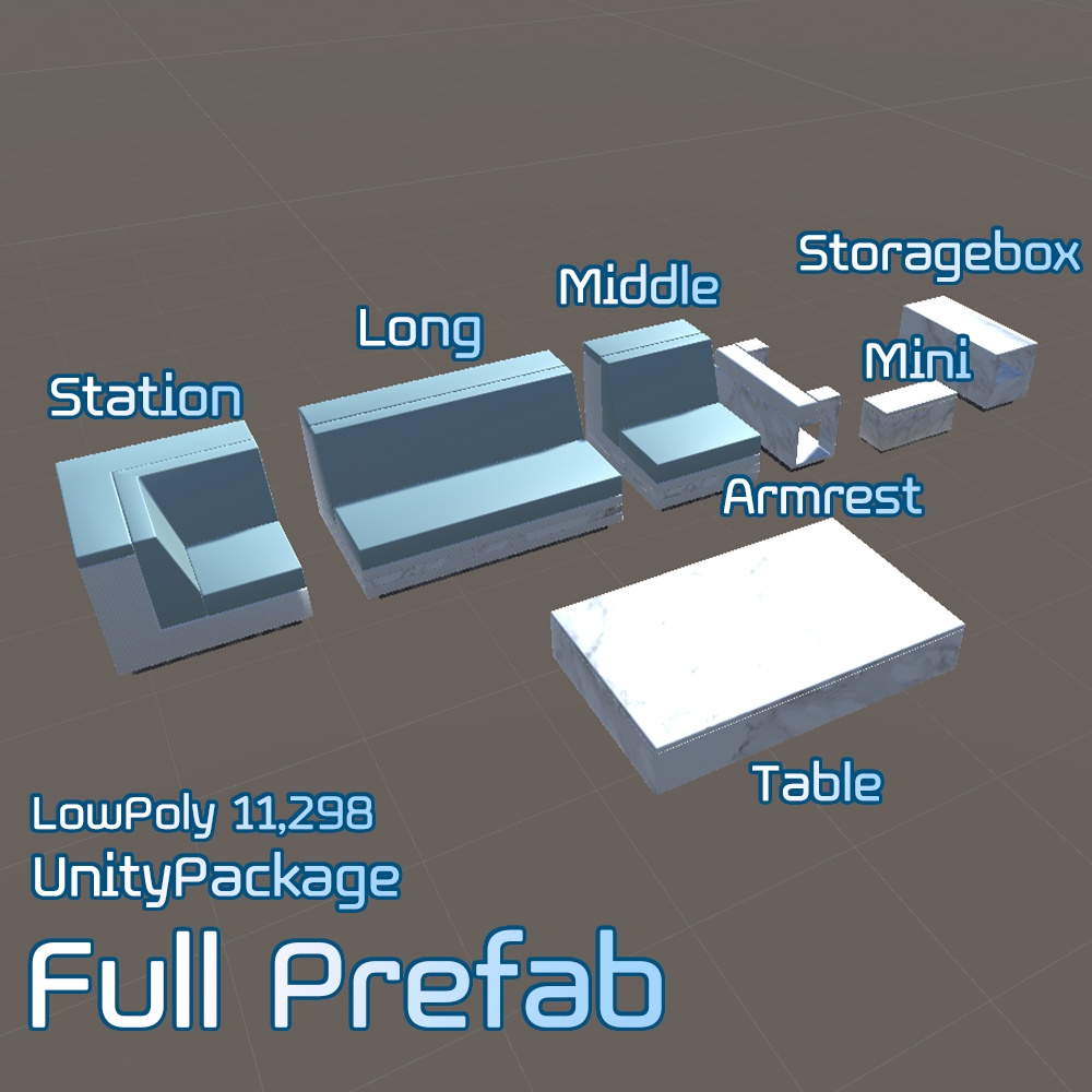 白い大理石オーダーメイドソファーセット 『Customized White Marble Sofa SET』