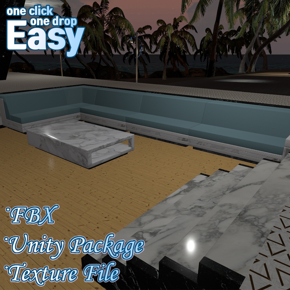 白い大理石オーダーメイドソファーセット 『Customized White Marble Sofa SET』