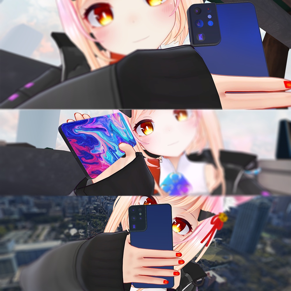 ベゼルのないスマートフォン NebulaS21