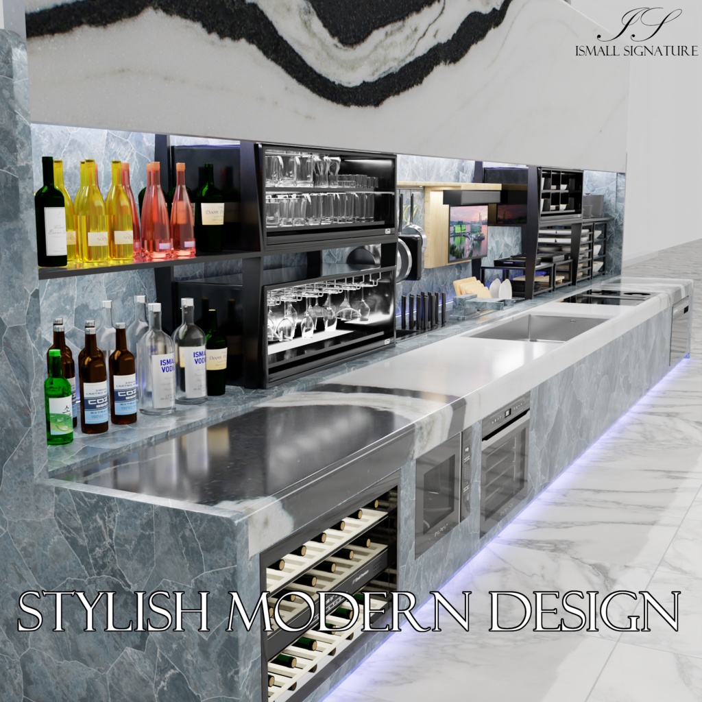 VRC Kitchen Wall Door『ALL IN ONE Kitchen Assets』