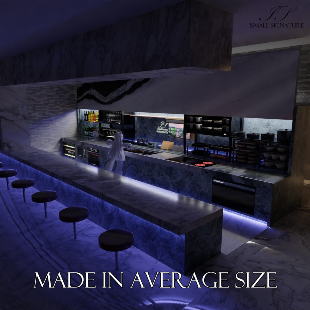 VRC Kitchen Wall Door『ALL IN ONE Kitchen Assets』