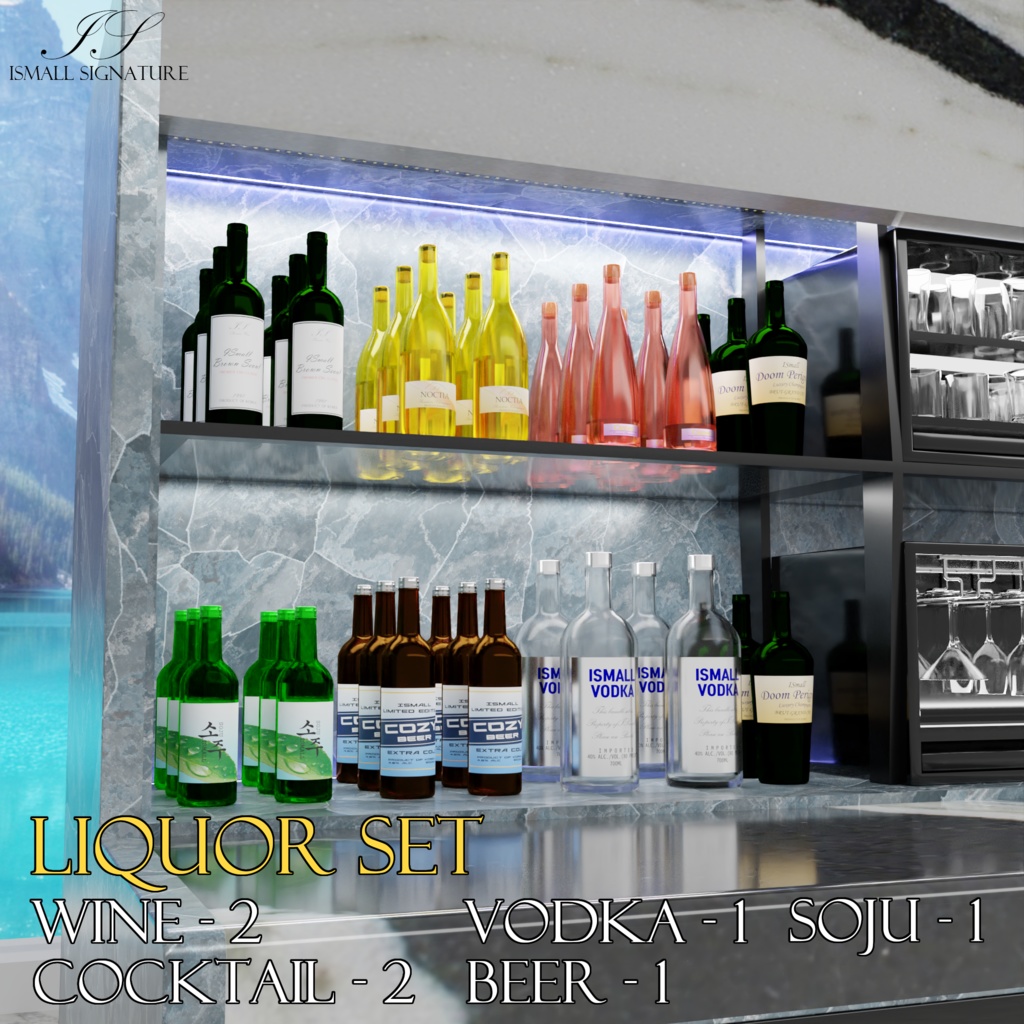 VRC Kitchen Wall Door『ALL IN ONE Kitchen Assets』