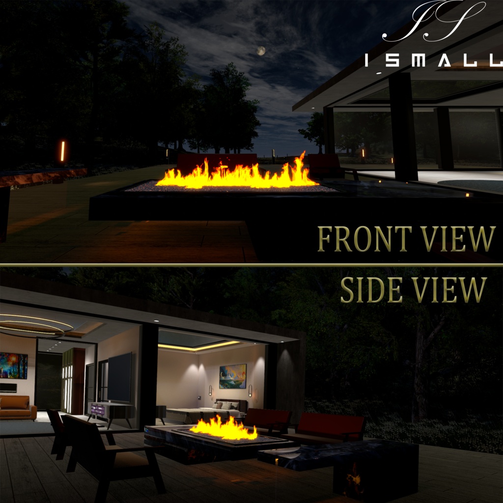 Outdoor Gas fireplace