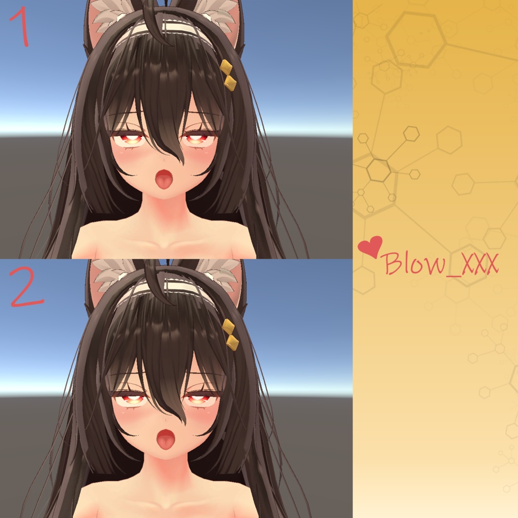 Kokoa『ここあ』R-18 Moving Face Expression