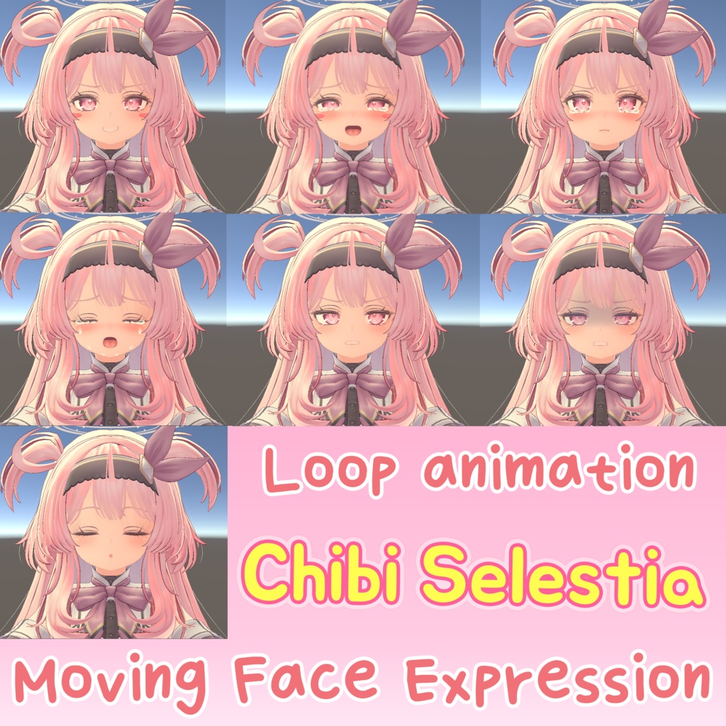 ちびセレスティア『Chibi Selestia』Moving Facial expression