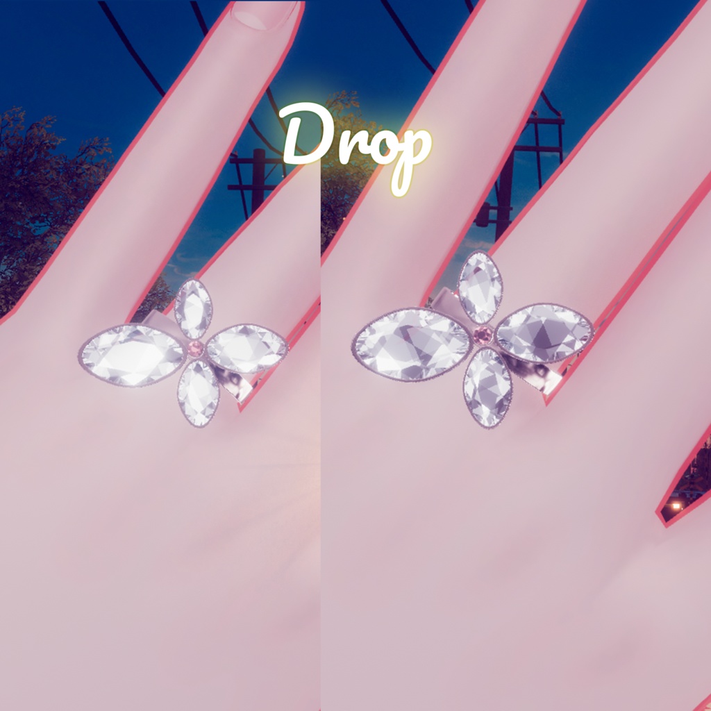 Particle Couple Ring Set