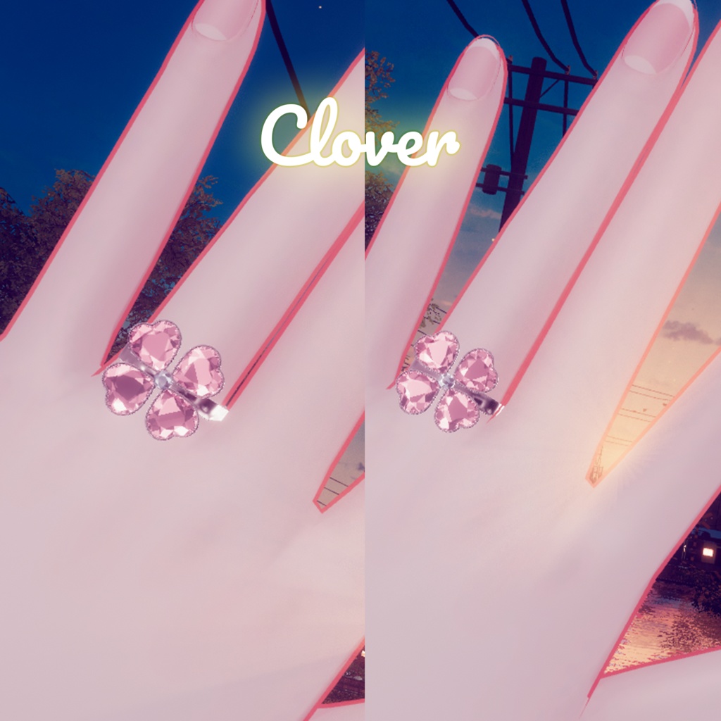 Particle Couple Ring Set