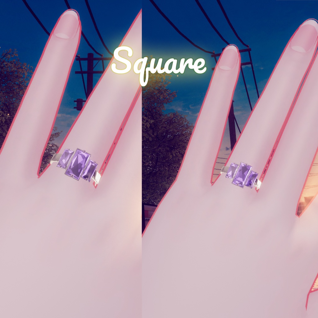 Particle Couple Ring Set