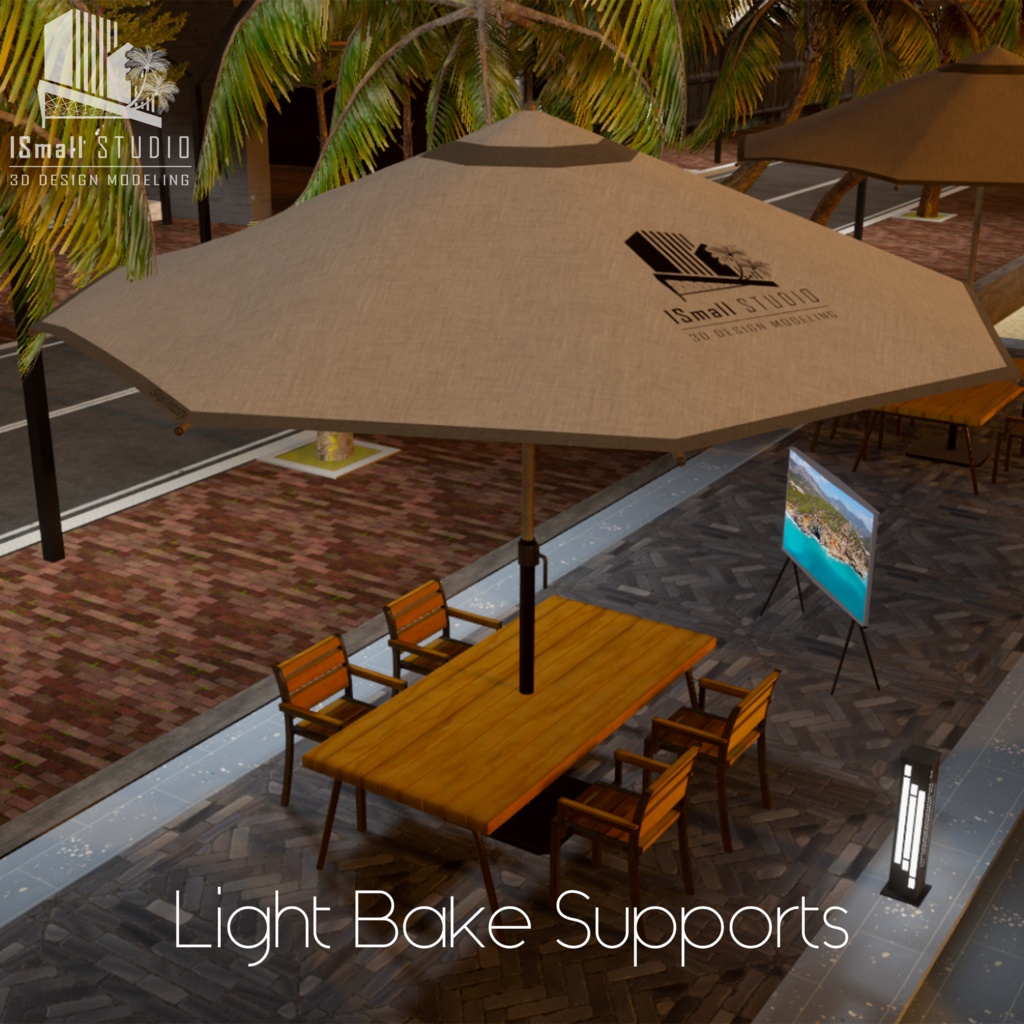 Fluttering custom parasol set