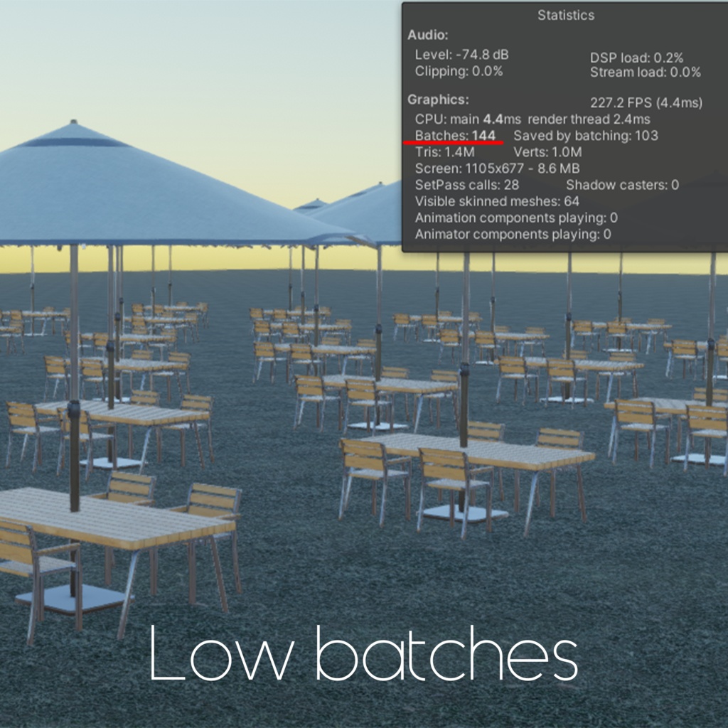 Fluttering custom parasol set