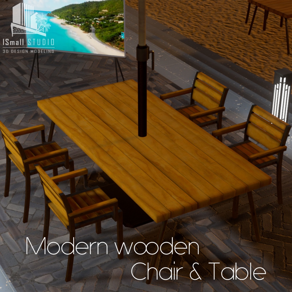 Fluttering custom parasol set