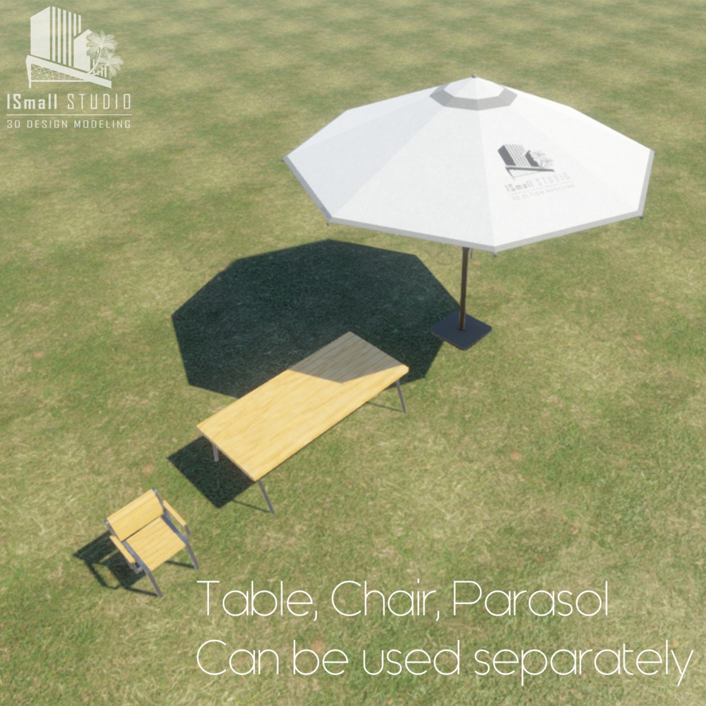 Fluttering custom parasol set