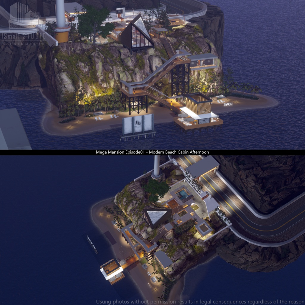 Mega Mansion Episode01 Modern Beach Cabin