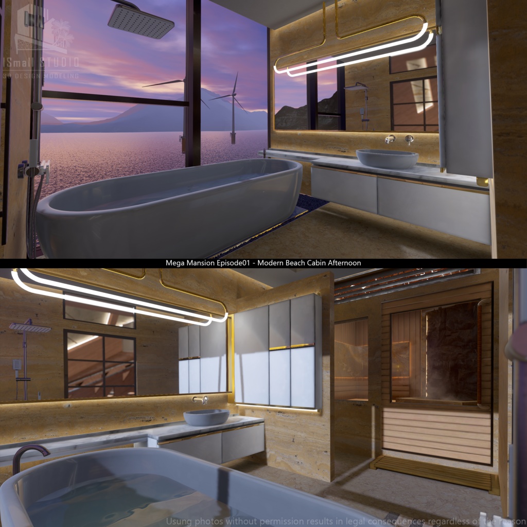 Mega Mansion Episode01 Modern Beach Cabin