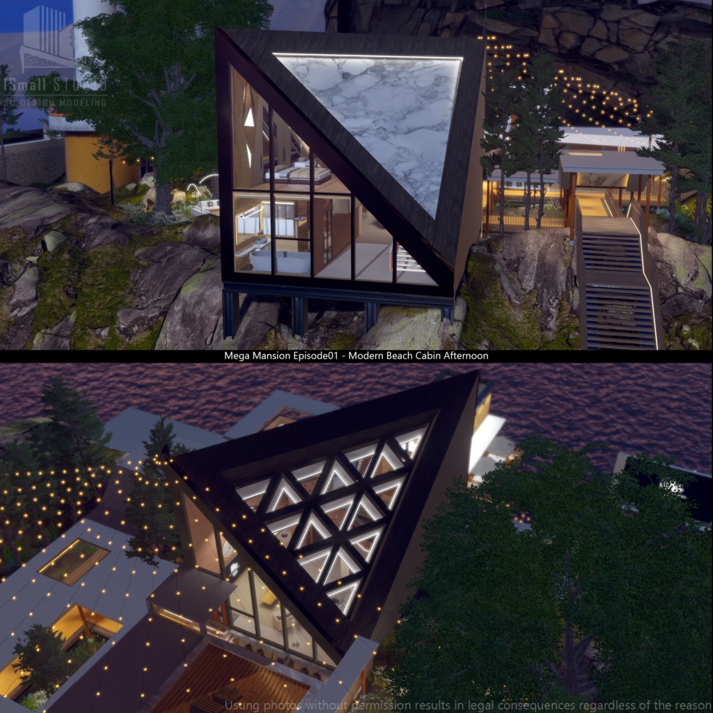 Mega Mansion Episode01 Modern Beach Cabin