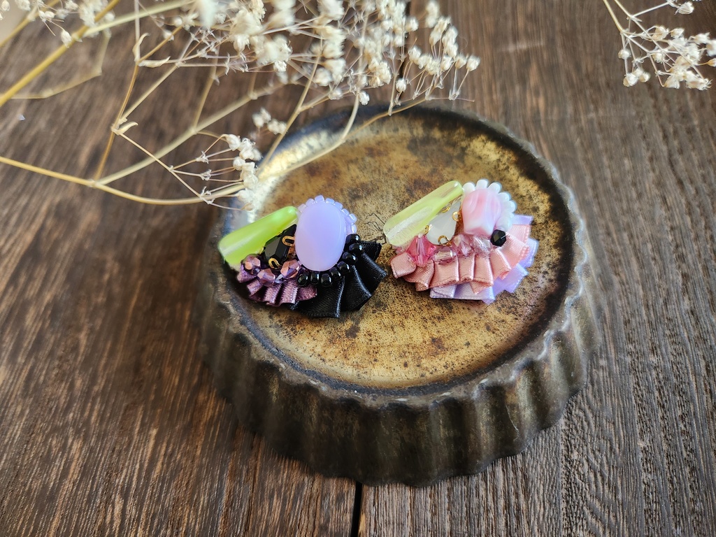 1粒ブローチ(横金具)
