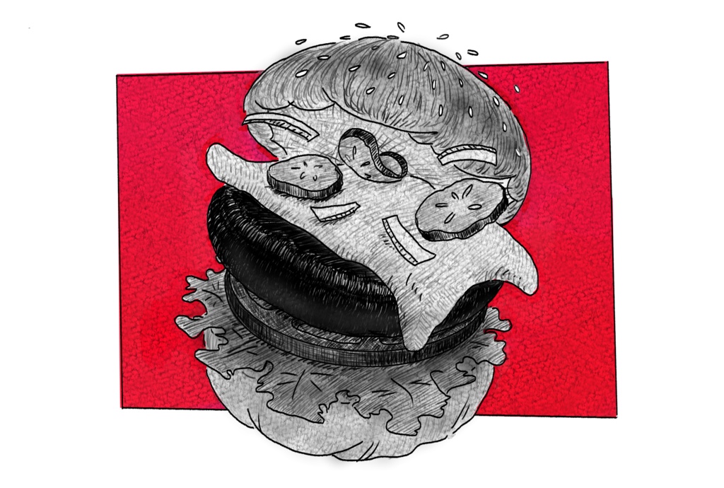 【Tシャツ】ハンバーガー