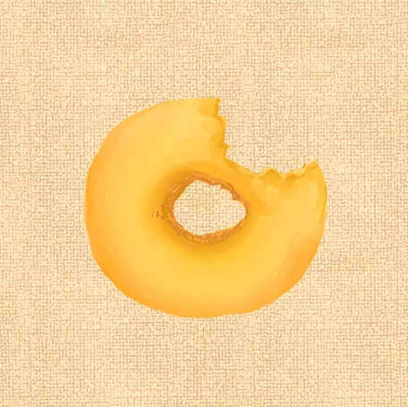 ドーナツ-缶バッジ