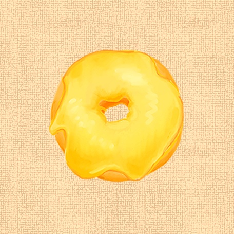 ドーナツ-缶バッジ