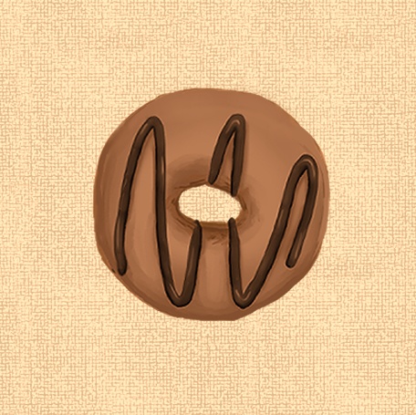 ドーナツ-缶バッジ