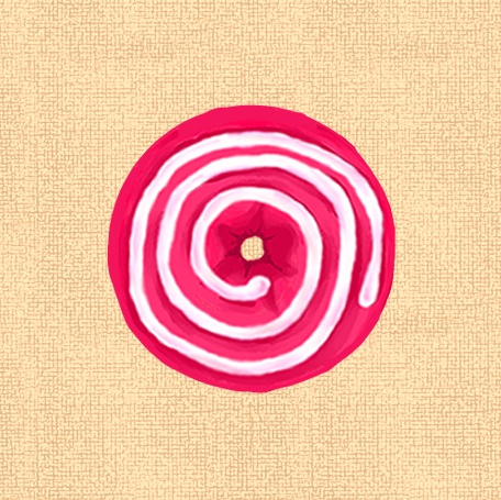 ドーナツ-缶バッジ