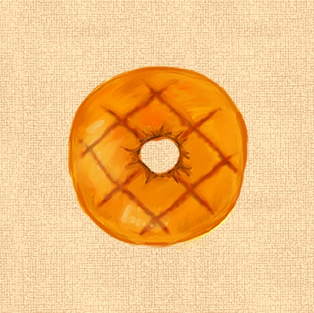 ドーナツ-缶バッジ