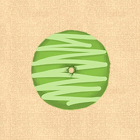 ドーナツ-缶バッジ