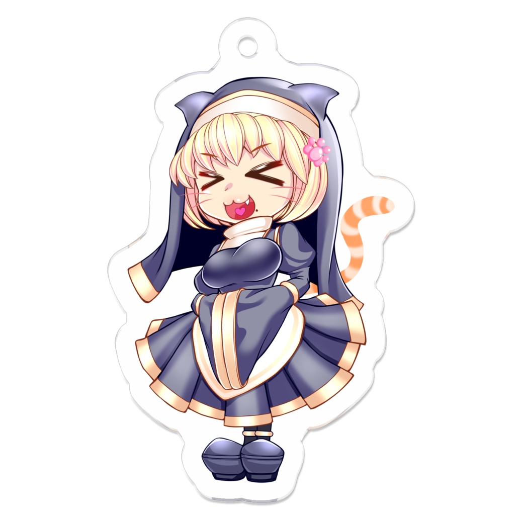 ぷちもんど佐々木ちゃん（猫ver）　アクリルキーホルダー